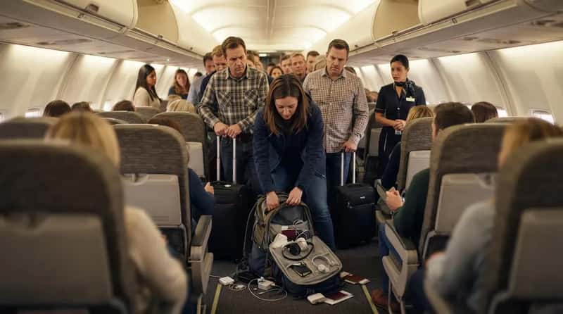 #12 - Digging Through Your Bag in the Aisle at Your Row (Image Credits: Gemini)