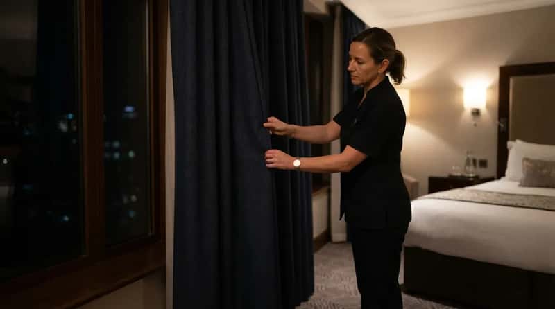#7 - Blackout Curtains Double-Checked for the Smallest Gap of Light (Image Credits: Gemini)