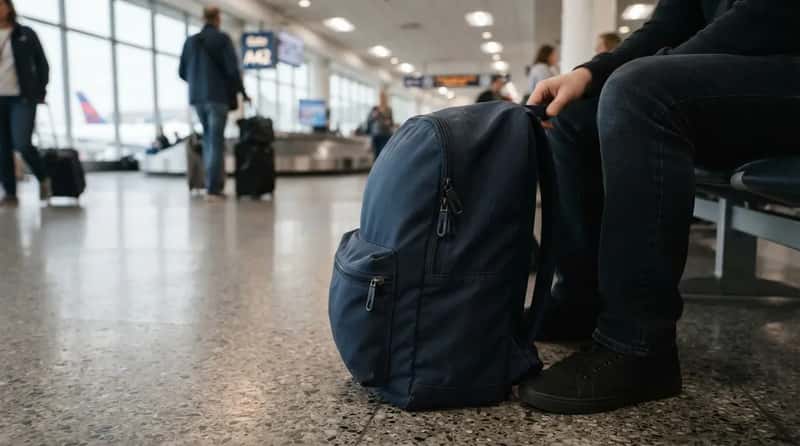 #8 - Bag Zippers Always Face Inward, Especially at Layovers (Image Credits: Gemini)