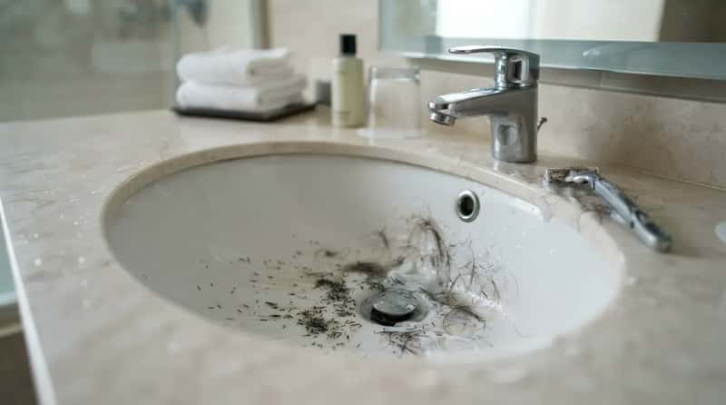 #14 - Leaving Hair Behind in the Tub or Sink After Shaving (Image Credits: Gemini)