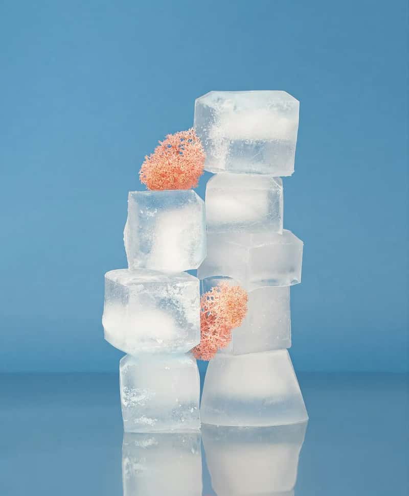2. A cup loaded with ice (Image Credits: Unsplash)