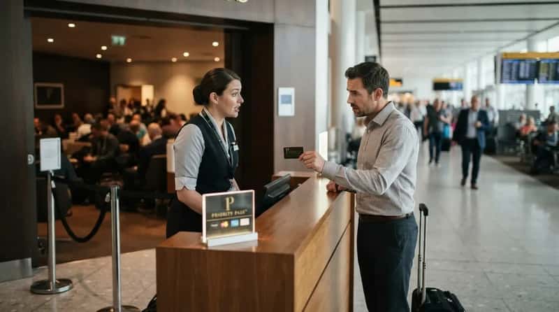 #7 - A Priority Pass Card Is an Invitation, Not a Guarantee (Image Credits: Gemini)