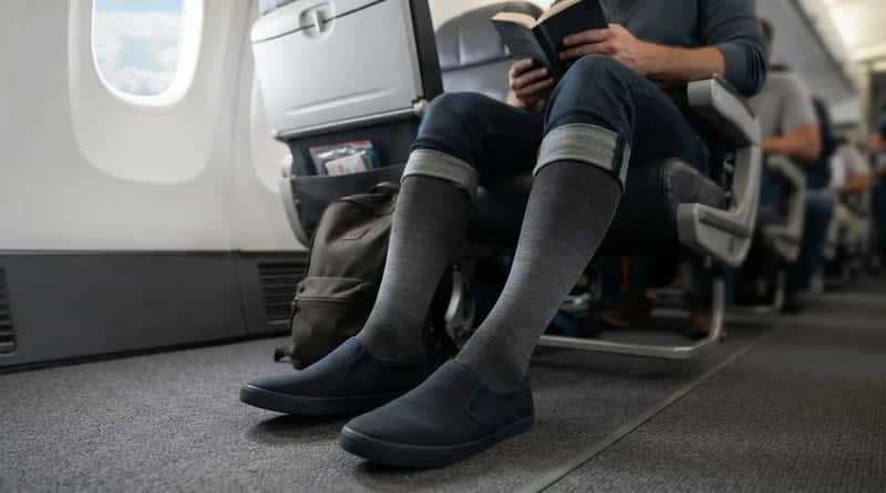#4 - Compression Socks, Even on Short Flights (Image Credits: Gemini)