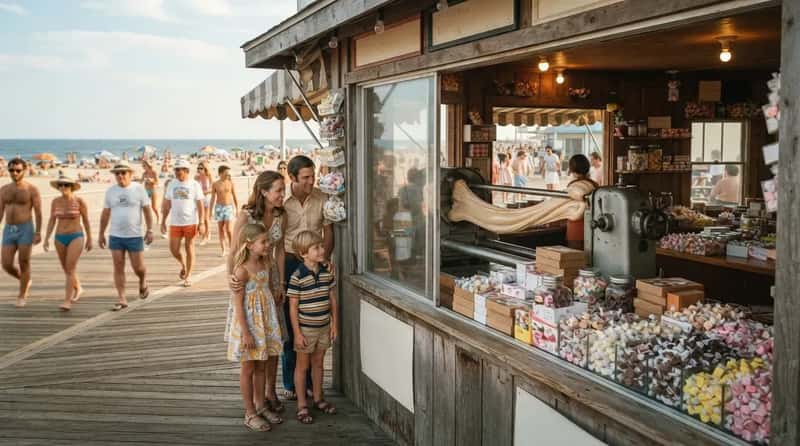 #15 - Saltwater Taffy Stands on Every Boardwalk Corner (Image Credits: Gemini)
