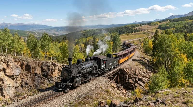 #8 - Cumbres & Toltec: The Steam Train That Crosses a State Line 11 Times (Image Credits: Gemini)