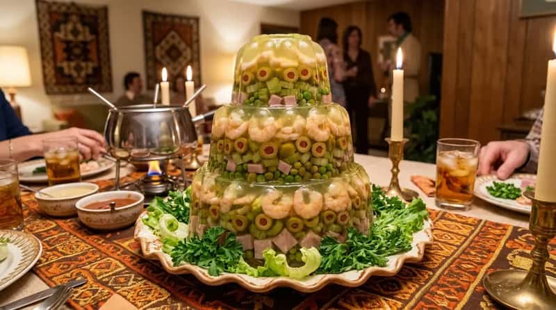 #1 – The Full Savory Jell-O Salad Centerpiece (Image Credits: Gemini)