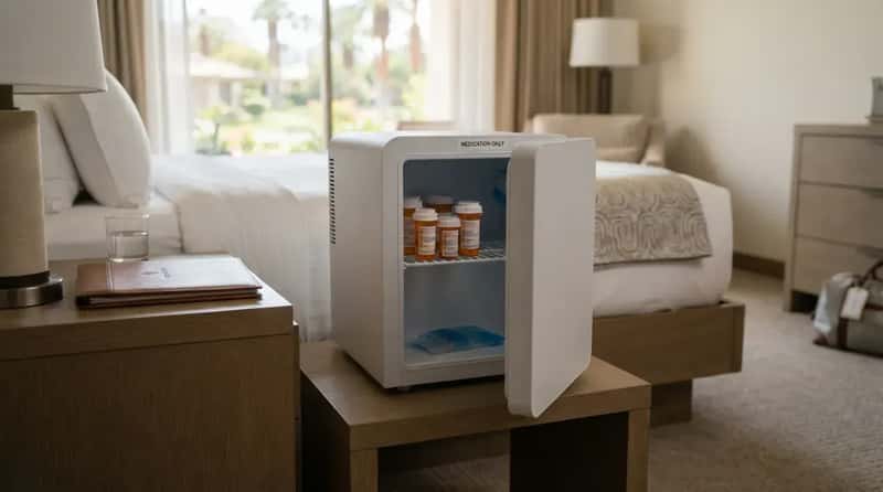 14. A Fridge for Medication, Not Just Champagne (Image Credits: Gemini)