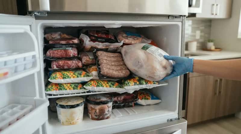#18 - A Rental's Freezer Packed With Steaks, Brats and a Whole Turkey Breast (Image Credits: Gemini)