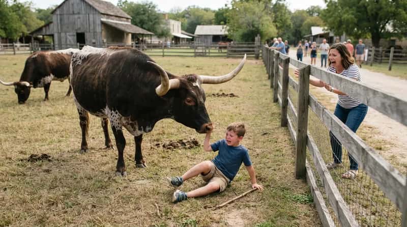 #8 - Poking Farm Animals With Sticks (Image Credits: Gemini)