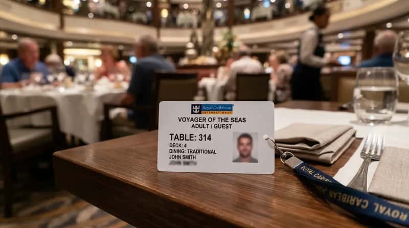 #10 - Your Table Number Is Already Waiting on Your Cruise Card (Image Credits: Gemini)