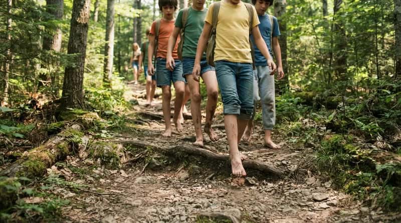 #6 - Barefoot Nature Hikes Were Considered Character-Building (Image Credits: Gemini)
