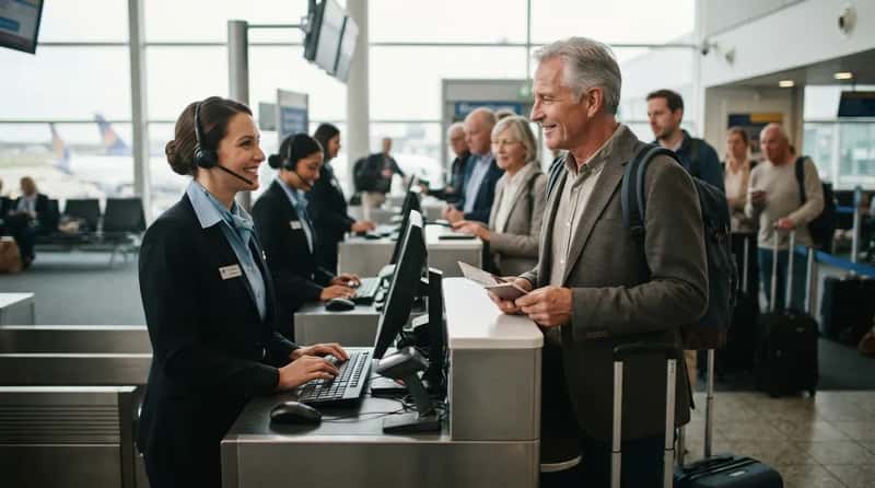 #6 - They Treat Gate Agents Like Actual Humans, Not Obstacles (Image Credits: Gemini)