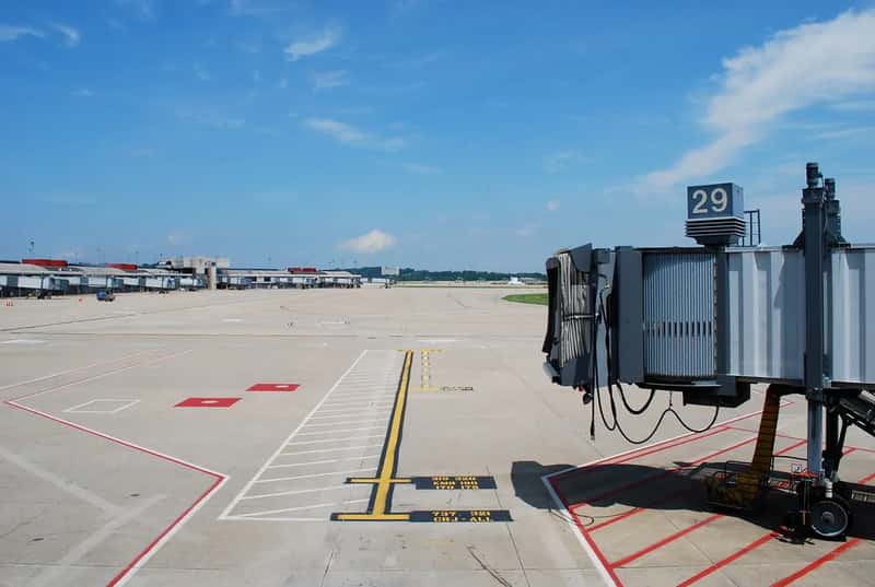1. There's no aircraft at the gate (Image Credits: Flickr)
