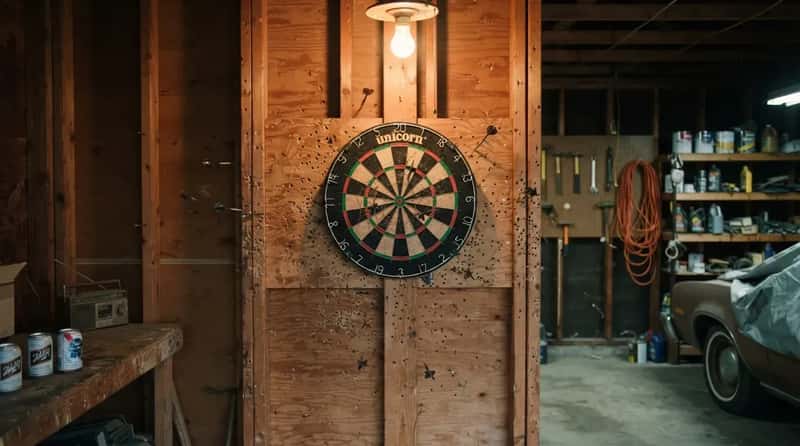 #14 - A Dartboard Nailed Straight Into the Studs (Image Credits: Gemini)