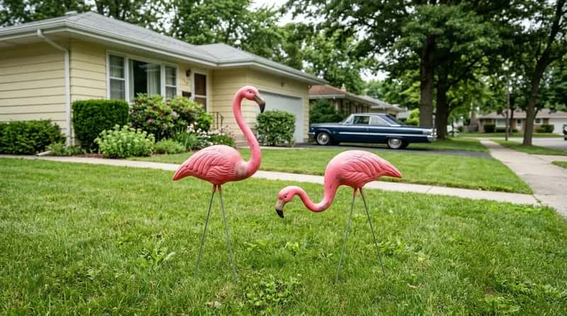 #5 - The Plastic Pink Flamingo Staked Into the Front Lawn (Image Credits: Gemini)