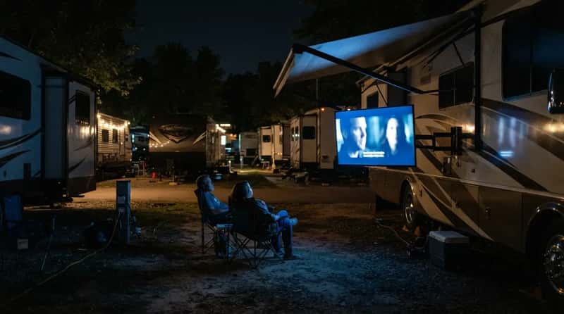 #5 - Outdoor TVs and Speakers After Dark Carry Farther Than You Think (Image Credits: Gemini)