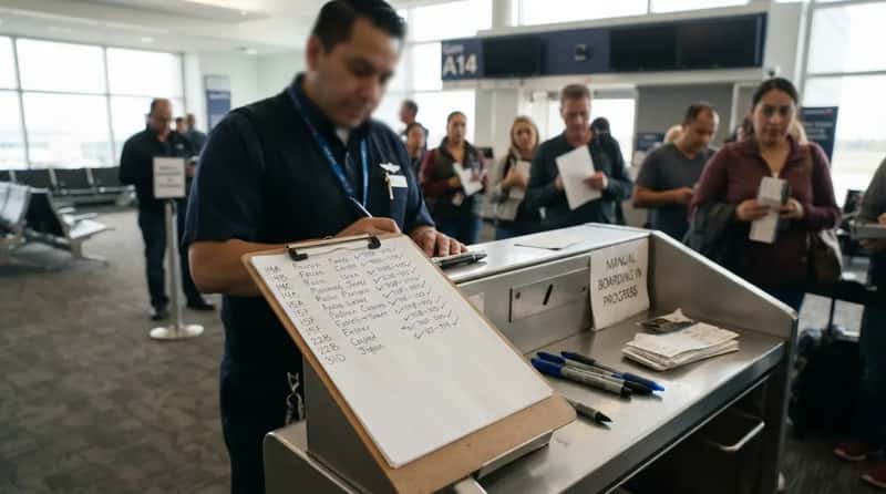 #14 - Seat Numbers Scribbled on a Plain Sheet of Paper (Image Credits: Gemini)
