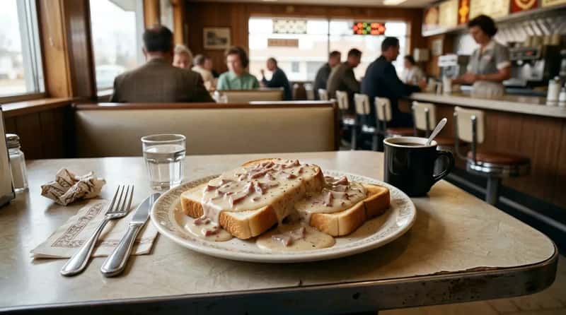 #28 - Creamed Chipped Beef on Toast (Image Credits: Gemini)