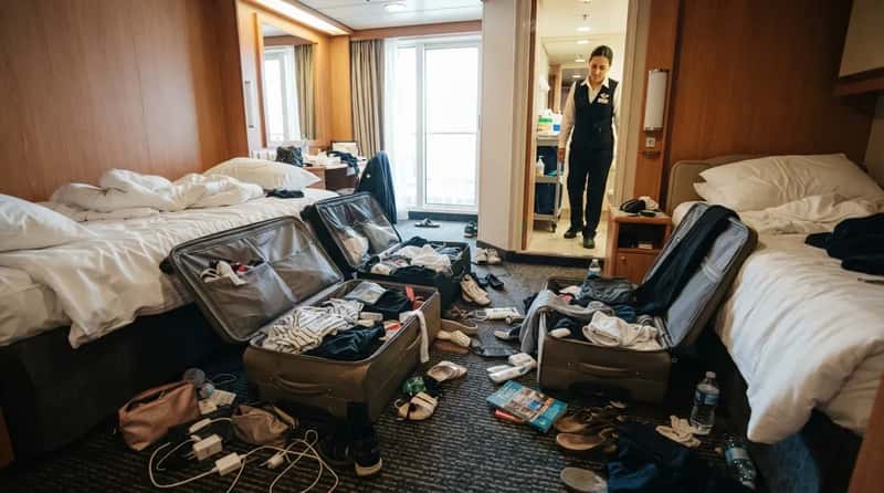 #14 - The Open Suitcase That Gets You Tagged as "High-Maintenance" (Image Credits: Gemini)