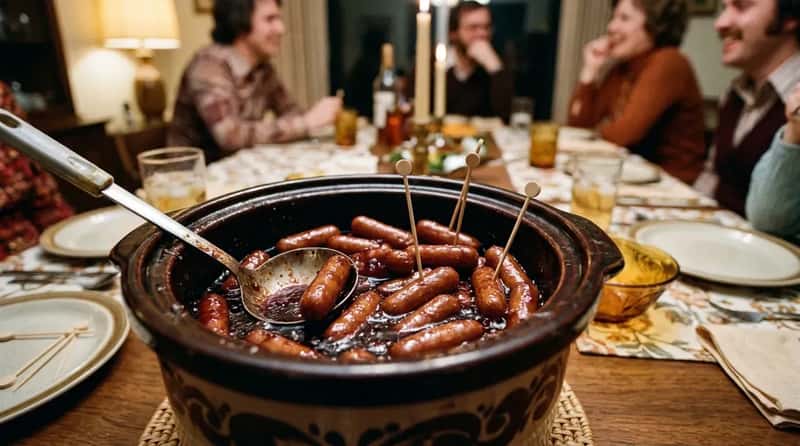 #15 – Cocktail Wieners in Grape Jelly Sauce (Image Credits: Gemini)