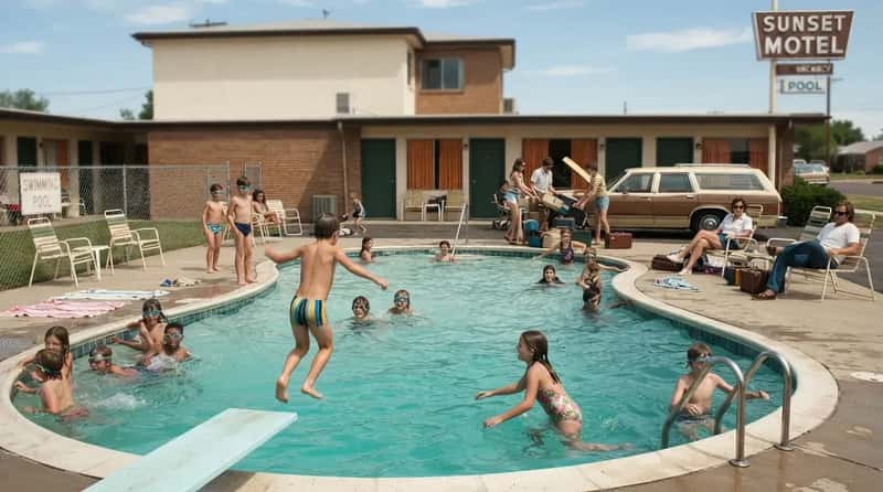 #14 - The Motel Pool Made or Broke the Whole Trip (Image Credits: Gemini)