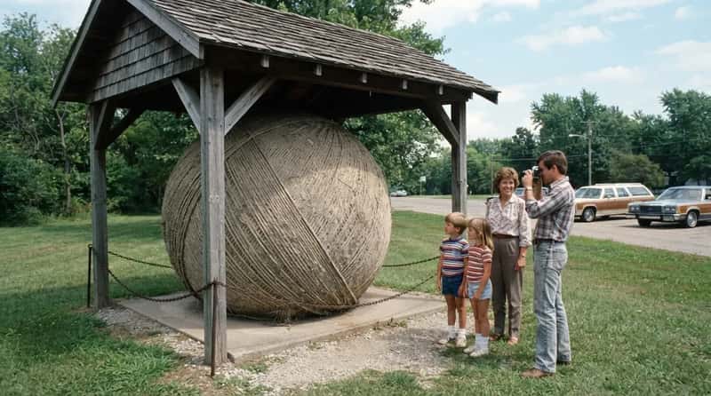 #7 - The World's Largest Ball of Twine Proved Bigger Really Was Better (Image Credits: Gemini)