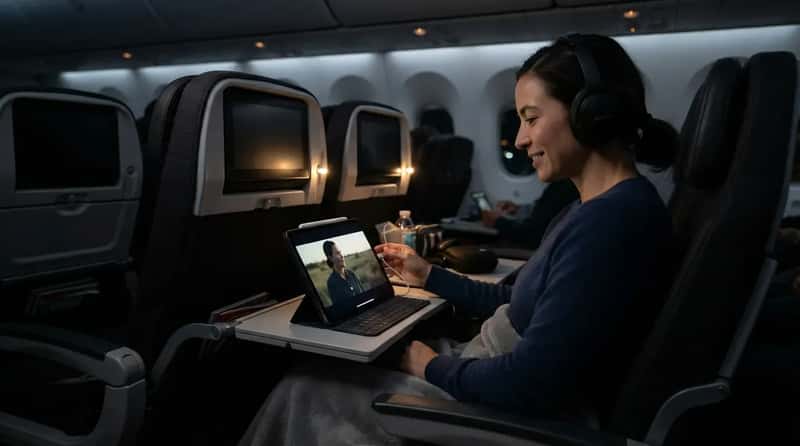6. They Never Trust the Seatback Screen - Or the Wi-Fi (Image Credits: Gemini)