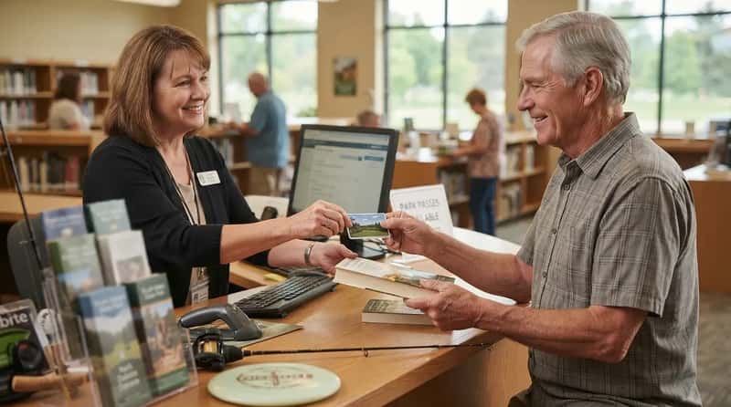 #5 - South Dakota's Library Desk Lends Out State Park Passes (Image Credits: Gemini)