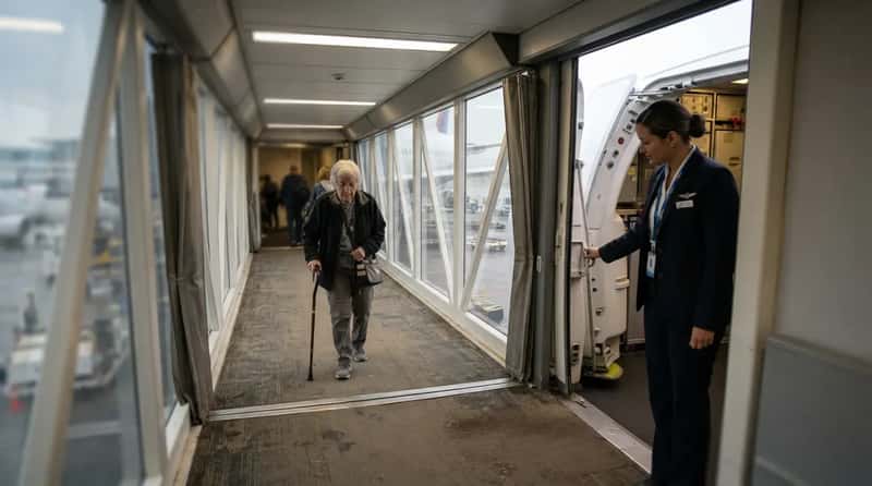 #23 - A Slower Walk Down the Jet Bridge Before the Door Closes (Image Credits: Gemini)