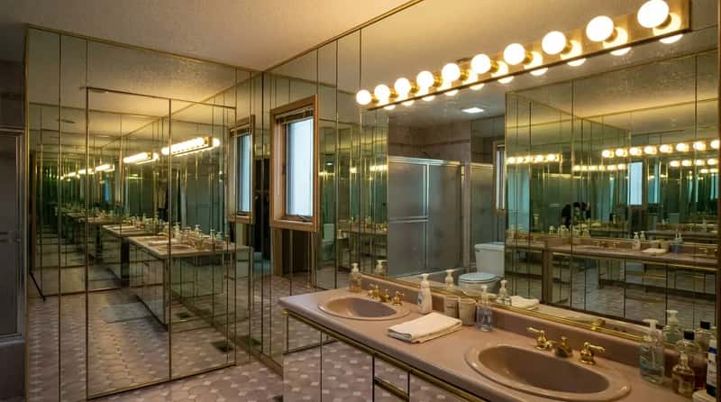 #15 - Mirrored Walls Everywhere (Image Credits: Gemini)