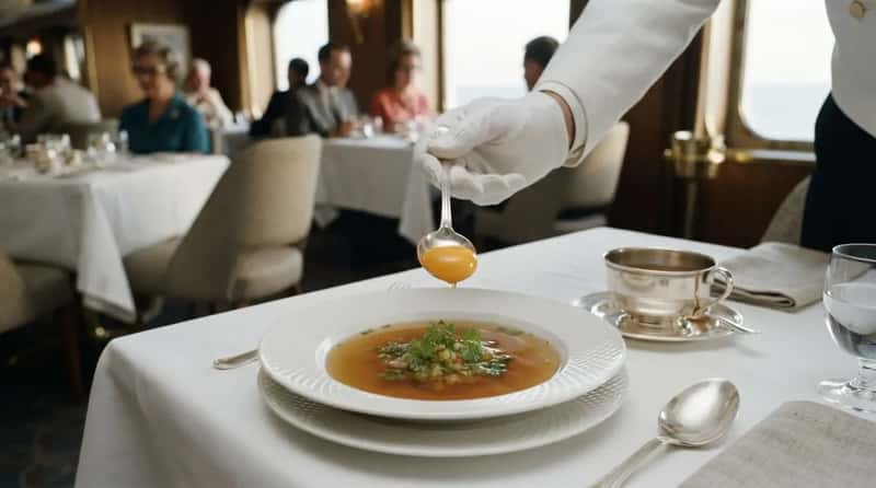#2 - Consommé Garnished With a Raw Egg Yolk (Image Credits: Gemini)