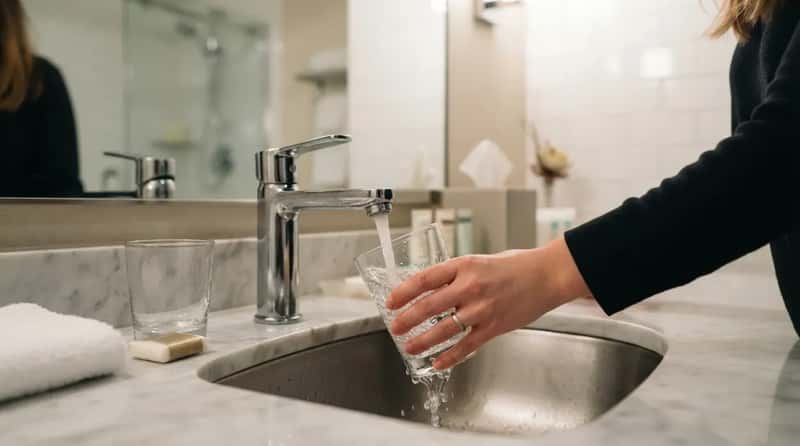 #8 - Bathroom Glasses Get Rinsed Before Anyone Drinks From Them (Image Credits: Gemini)