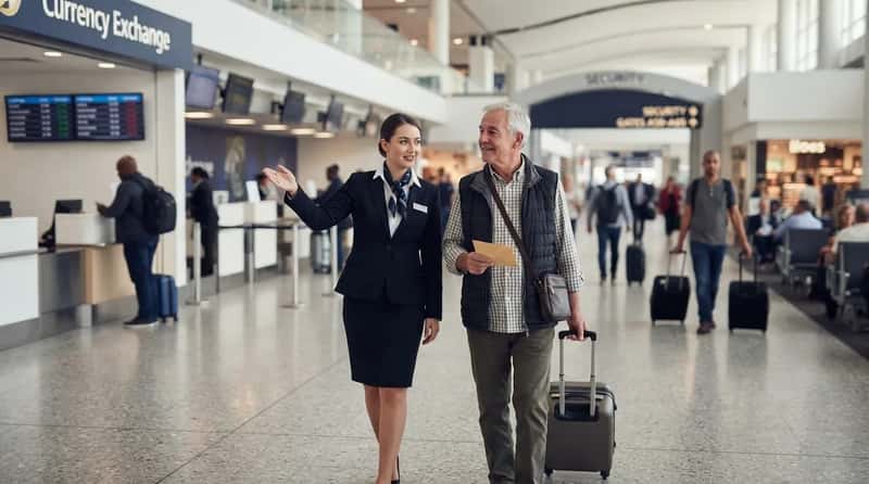 #1 - They Walk Them Back Toward Security or Their Gate (Image Credits: Gemini)