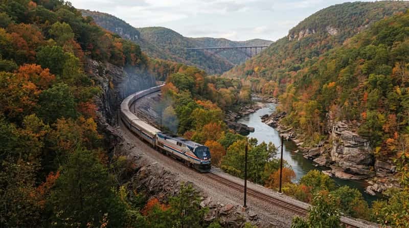 #11 - The Cardinal: The Underrated Train Through New River Gorge (Image Credits: Gemini)
