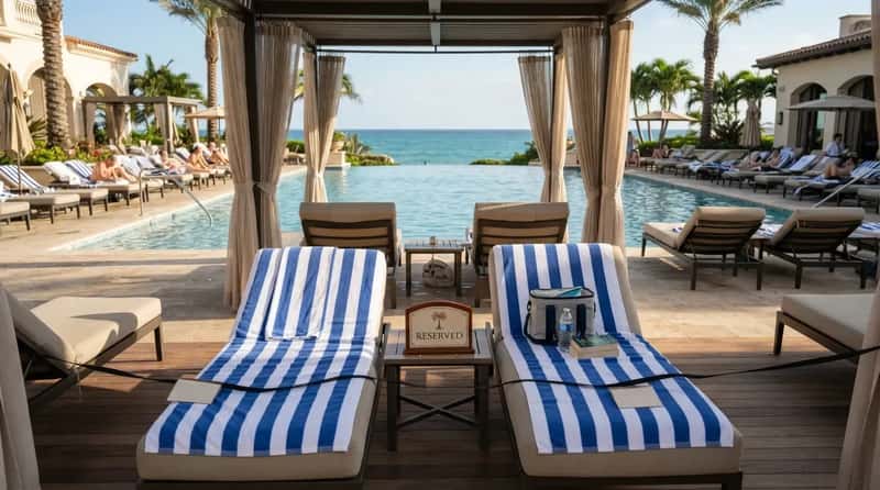 #10 - The Pool Seat "Reservation" That Costs Extra (Image Credits: Gemini)