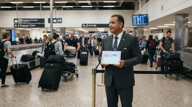 #2 - The Meet-and-Greet Driver Waiting at Baggage Claim (Image Credits: Gemini)