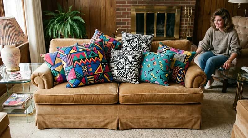 #22 - Geometric Print Throw Pillows (Image Credits: Gemini)