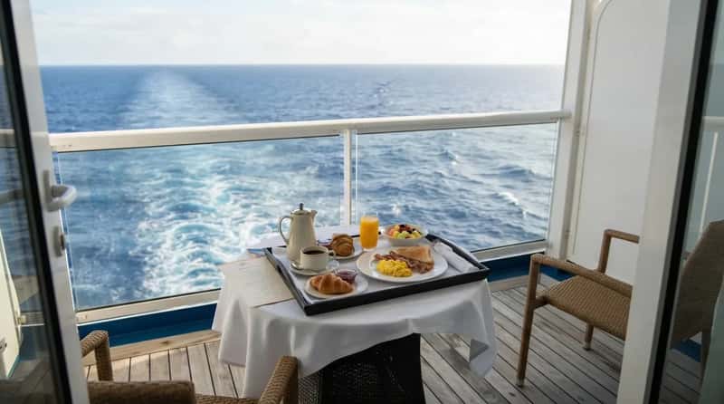 #10 - A Breakfast Tray on the Balcony Table (Image Credits: Gemini)