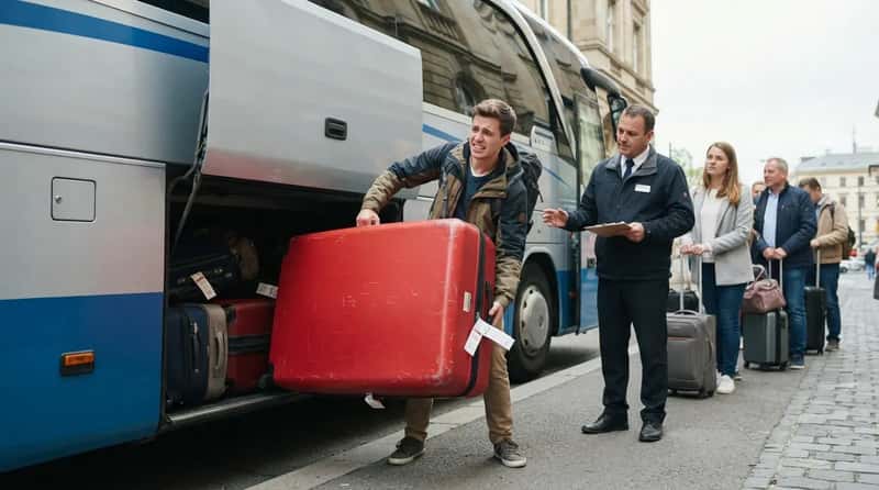 3. They Bring a Suitcase Built for a Cruise, Not a Coach's Belly (Image Credits: Gemini)