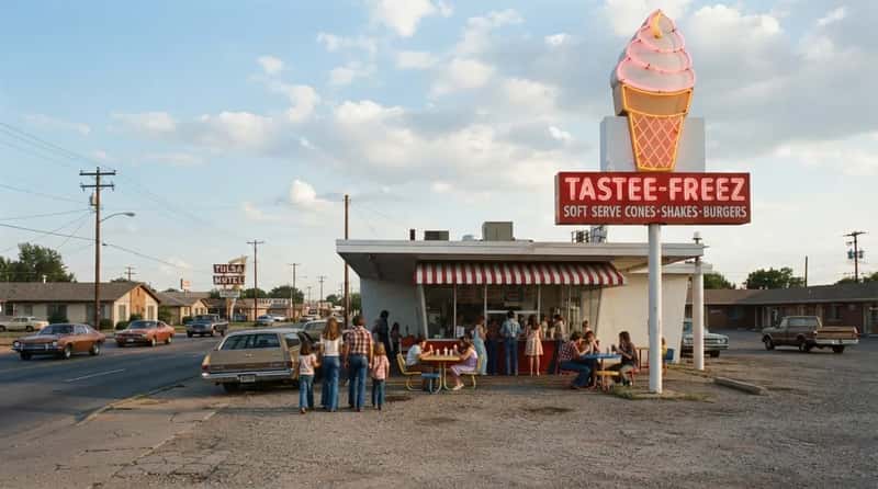 #13 - A Towering Neon Ice Cream Cone Once Marked This Route 66 Landmark (Image Credits: Gemini)