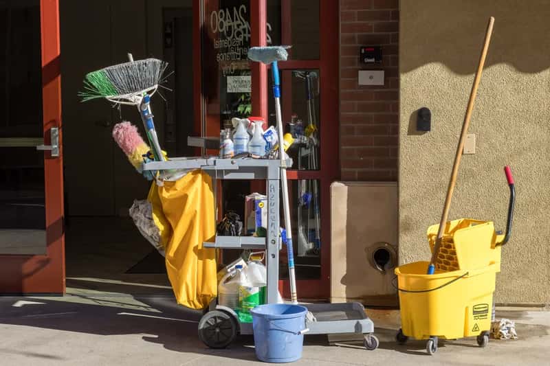 3. Housekeeping carts that spread germs between rooms (Image Credits: Pexels)