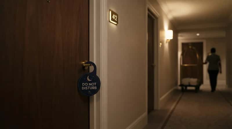 #5 - The "Do Not Disturb" sign is treated as an absolute, no exceptions (Image Credits: Gemini)