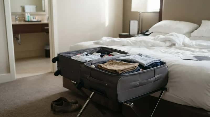 #10 - The Suitcase That Tells Housekeeping Who's Really Staying (Image Credits: Gemini)