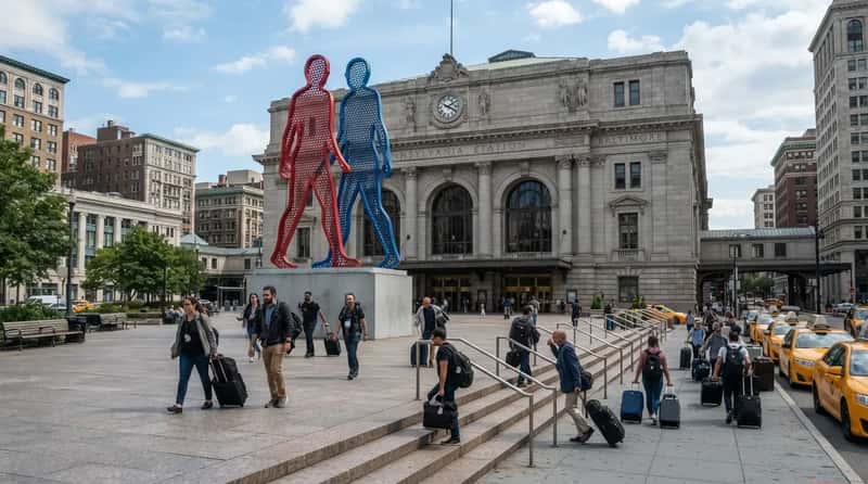 #11 - Baltimore Penn Station: Gorgeous Hall, Stairs Between You and the Curb (Image Credits: Gemini)