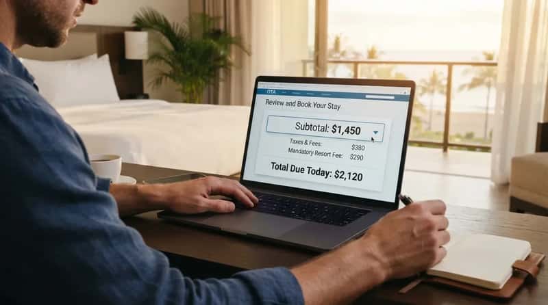 #10 - Trusting the "Total Price" You See on Third-Party Sites (Image Credits: Gemini)