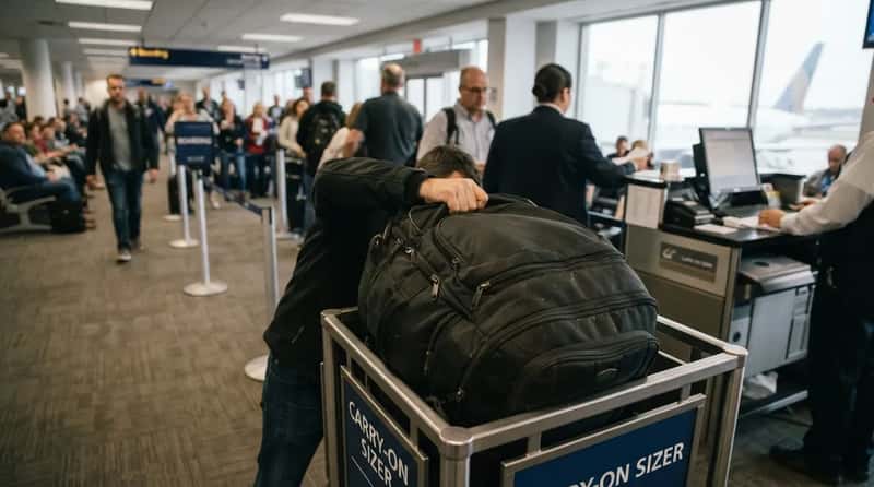 #21 - The "Personal Item" That Is Secretly a Second Carry-On (Image Credits: Gemini)