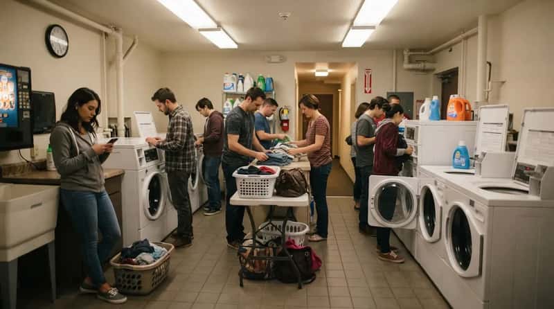#17 - Peak Hours Turn the Laundry Room Into a Waiting Game (Image Credits: Gemini)