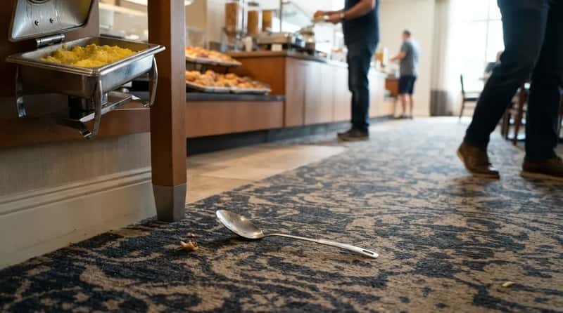 #19 - Dropping a Serving Spoon and Just Walking Away (Image Credits: Gemini)