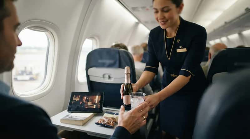#3 - A Comped Drink When the Delay Is the Airline's Fault (Image Credits: Gemini)
