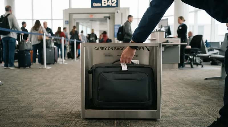 #16 - Their Carry-On Actually Fits The Sizer (Image Credits: Gemini)
